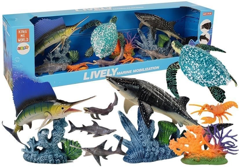 LEAN TOYS Komplet morskih živali
