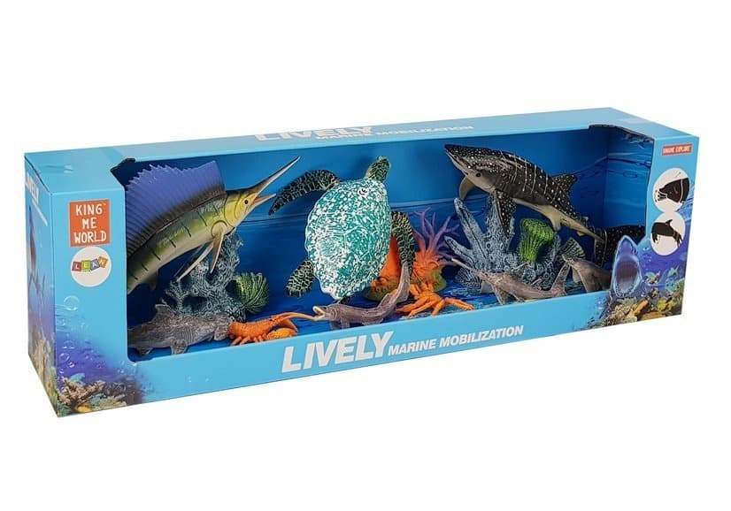 LEAN TOYS Komplet morskih živali 8