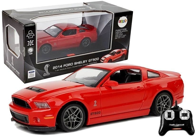 Avto na daljinsko vodenje LEAN TOYS Ford Shelby GT500, rdeč, 7.5 km/h