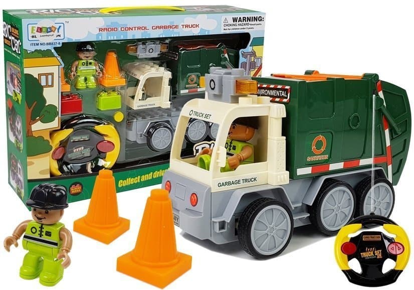 LEAN TOYS Daljinsko voden smetarski avto R/C