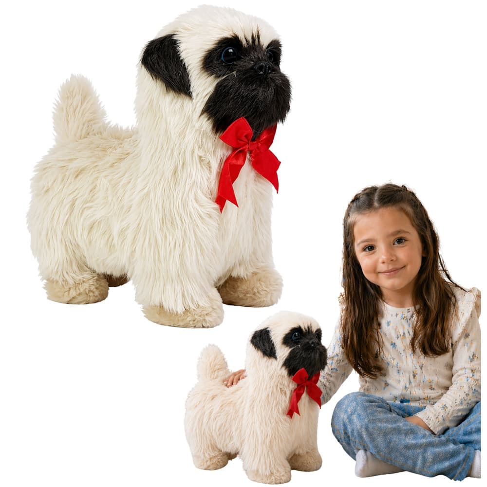 LEAN TOYS Interaktiven pes Mops, premika se, laja