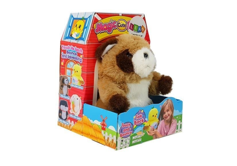 LEAN TOYS Interaktivni govoreči rakun, ponavlja besede, plišast 4