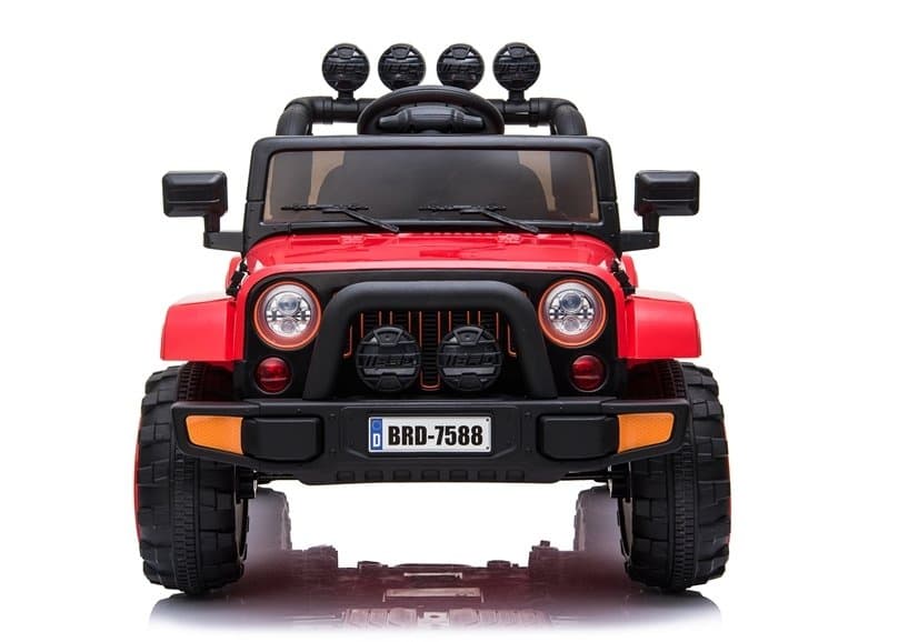 Avto na Akumulator LEAN CARS Jeep BRD-7588 Rdeč 4x4 LED, MP3, Pilot 2