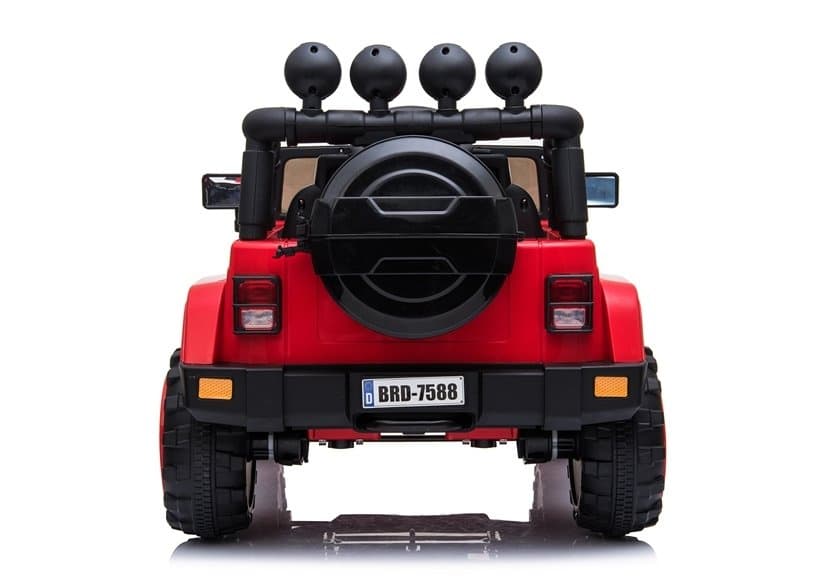 Avto na Akumulator LEAN CARS Jeep BRD-7588 Rdeč 4x4 LED, MP3, Pilot 5