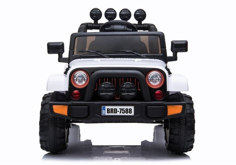 Avto na Akumulator LEAN CARS Jeep BRD-7588 Bela 4x4 LED, MP3, Pilot 2