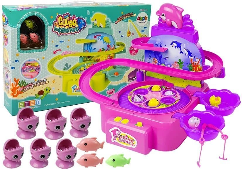 Otroški Komplet za Ribolov LEAN TOYS Roza s Svetlobnimi Efekti