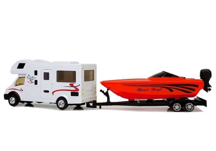 Camper z Motorjačo LEAN TOYS (1:48, Frykcijski Pogon) 3