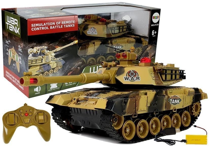 Velik C<bos> tank LEAN TOYS na Daljinsko Upravljanje 2.4 GHz (RUMEN)