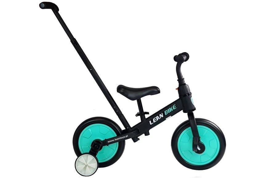 Pogon na pedala in ravnotežni tricikel LEAN TRIKE 3v1, črno-meta 5