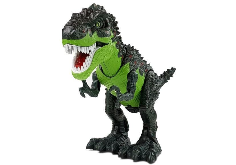 Dinozaver na baterije, ki odlaga jajca, bruha paro in luč 3