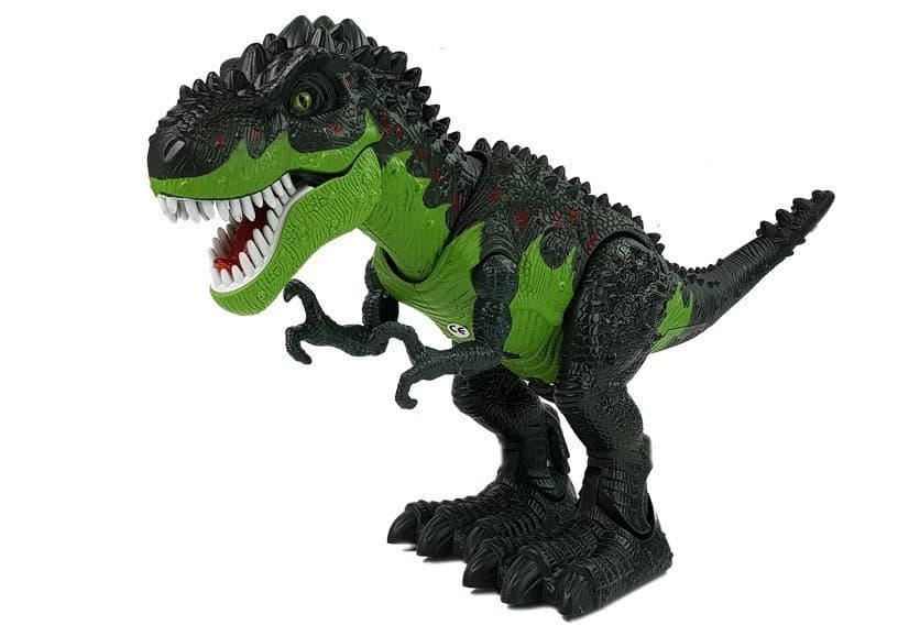 Dinozaver na baterije, ki odlaga jajca, bruha paro in luč 2
