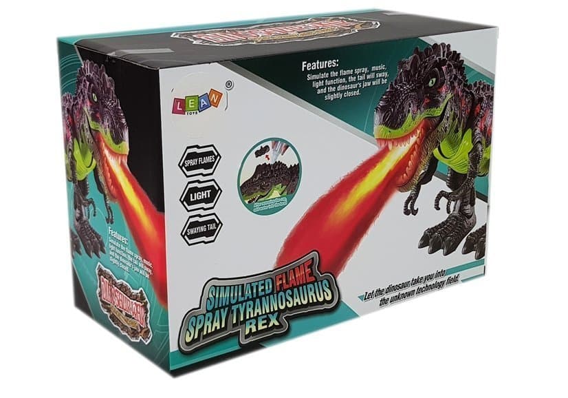 Dinozaver na baterije, ki odlaga jajca, bruha paro in luč 6