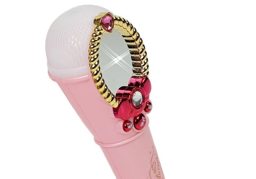 Otroško magično ogledalo z mikrofonom, ružičasto, USB, MP3, lučke 2