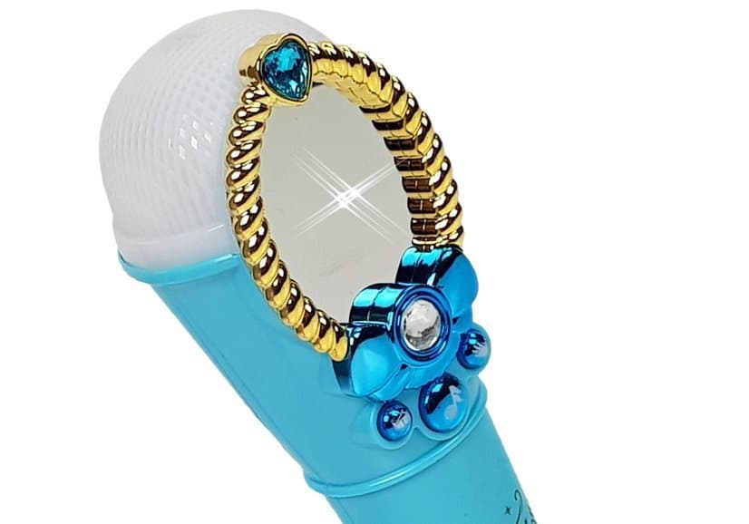 Otroško magično ogledalo z mikrofonom, modro, USB, MP3, lučke 2