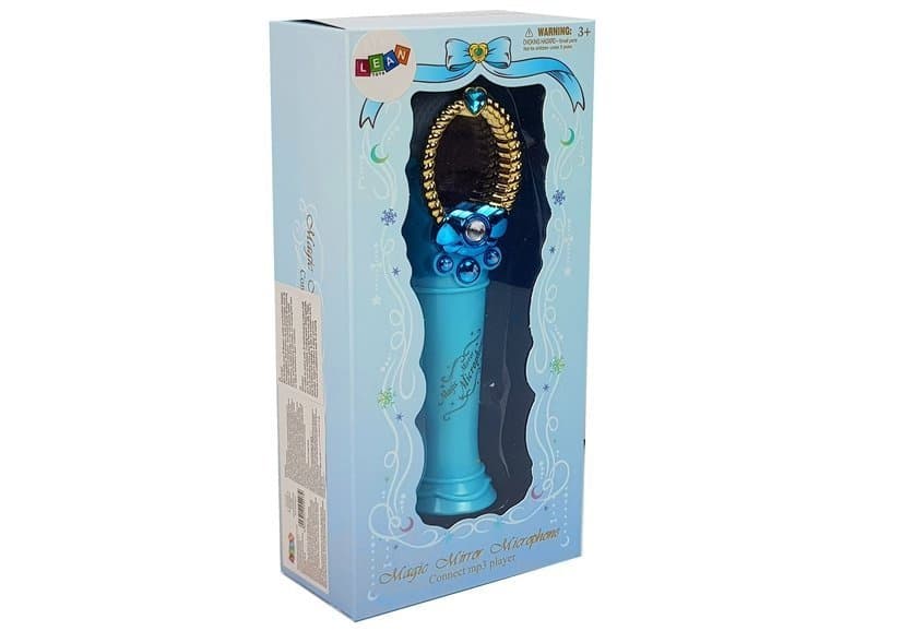 Otroško magično ogledalo z mikrofonom, modro, USB, MP3, lučke 4