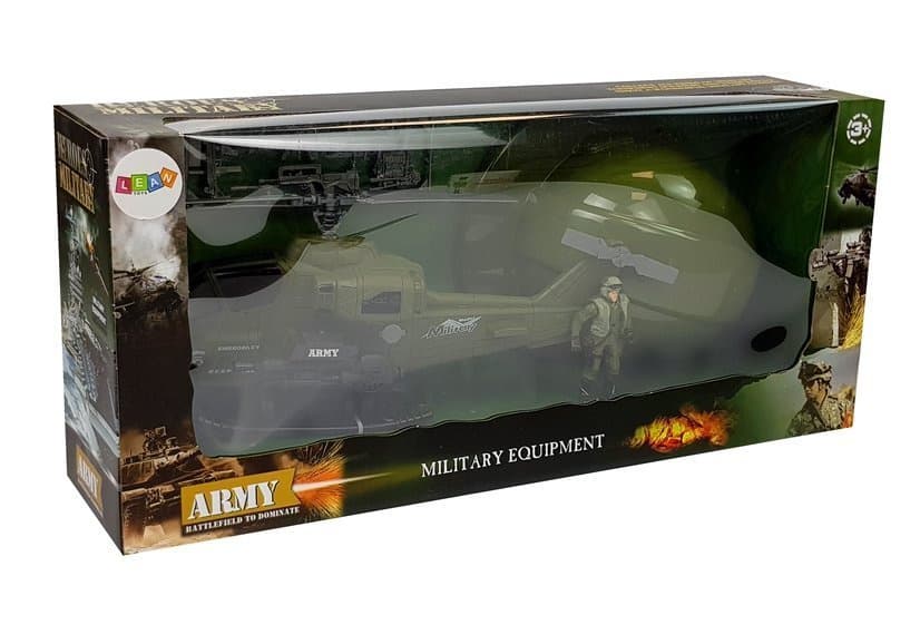 Vojaški set: helikopter, čelada, vojak 6