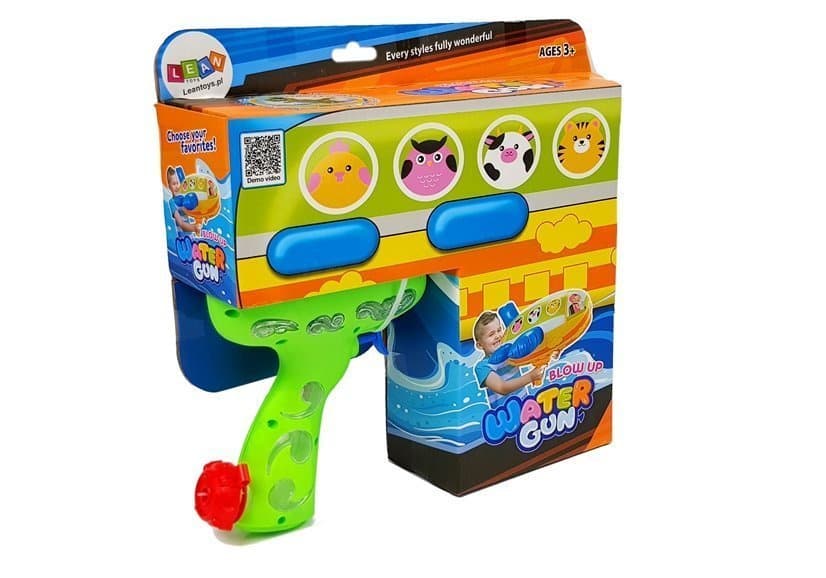 Lean Toys Velika napihljiva vodna pištola Dinosaur 4