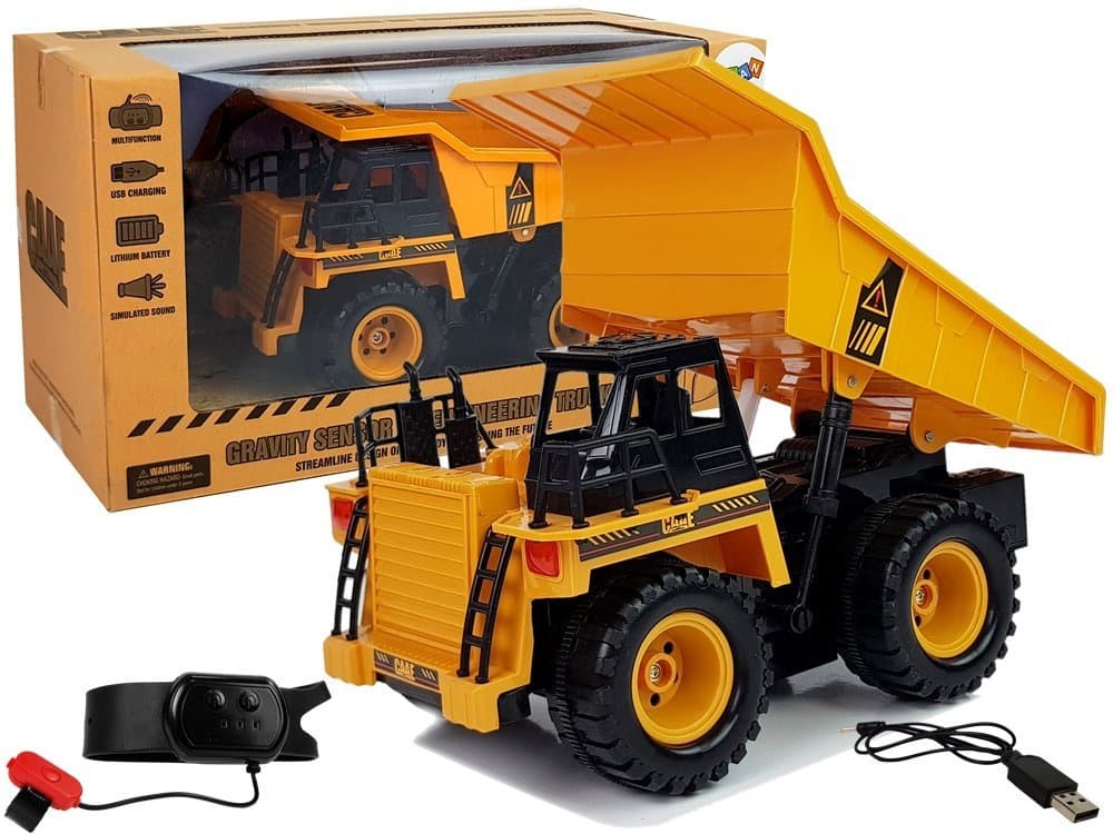 LEAN TOYS Tovornjak prekucnik, upravljanje z gesti, 1:22