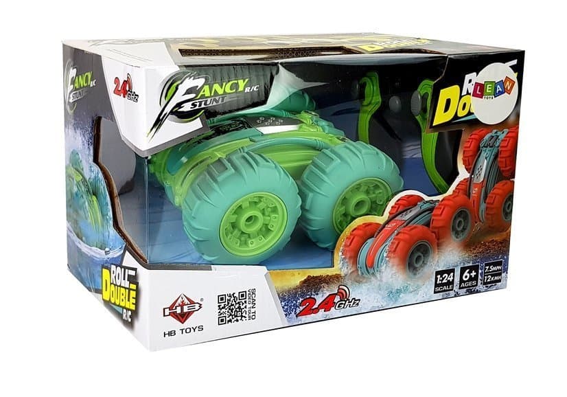 LEAN TOYS Amfibija na daljinsko vodenje, zelena, 1:24 7