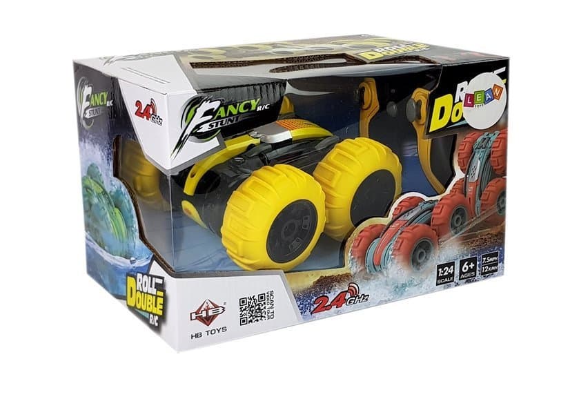 LEAN TOYS Amfibija na daljinsko vodenje, rumena, 1:24 6