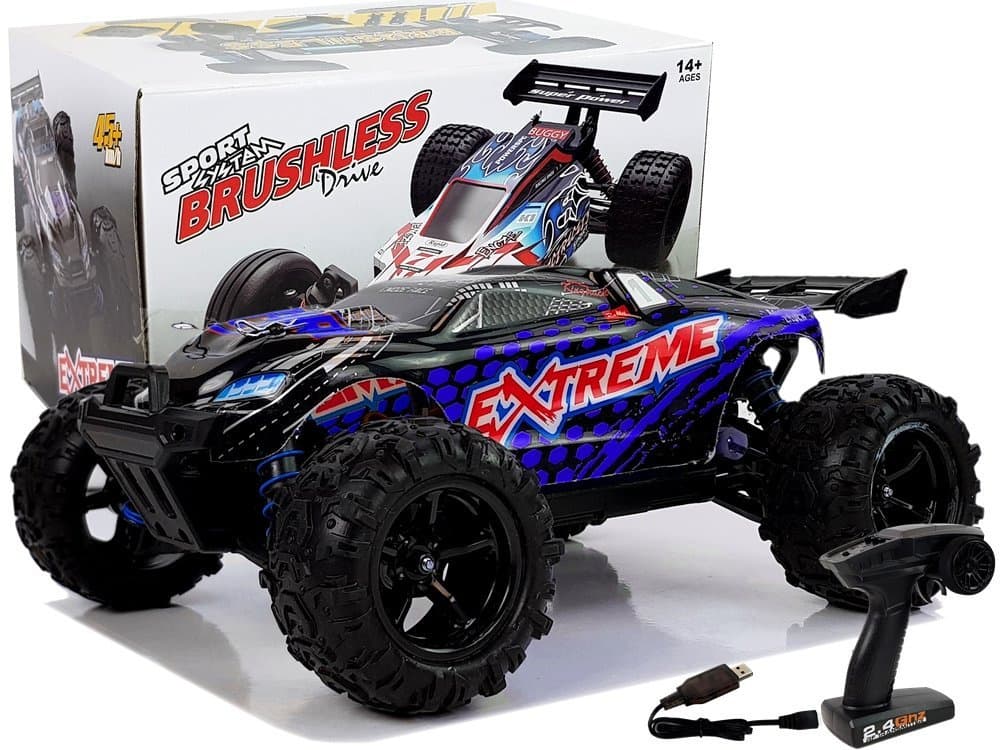 LEAN TOYS Avto, dirkalni, nebesno modra ENOZE 9302E, 1:18, 45 km/h