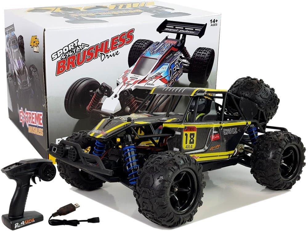 LEAN TOYS Avto terenec Buggy, rumeni ENOZE 9303E, 1:18, 45 km/h