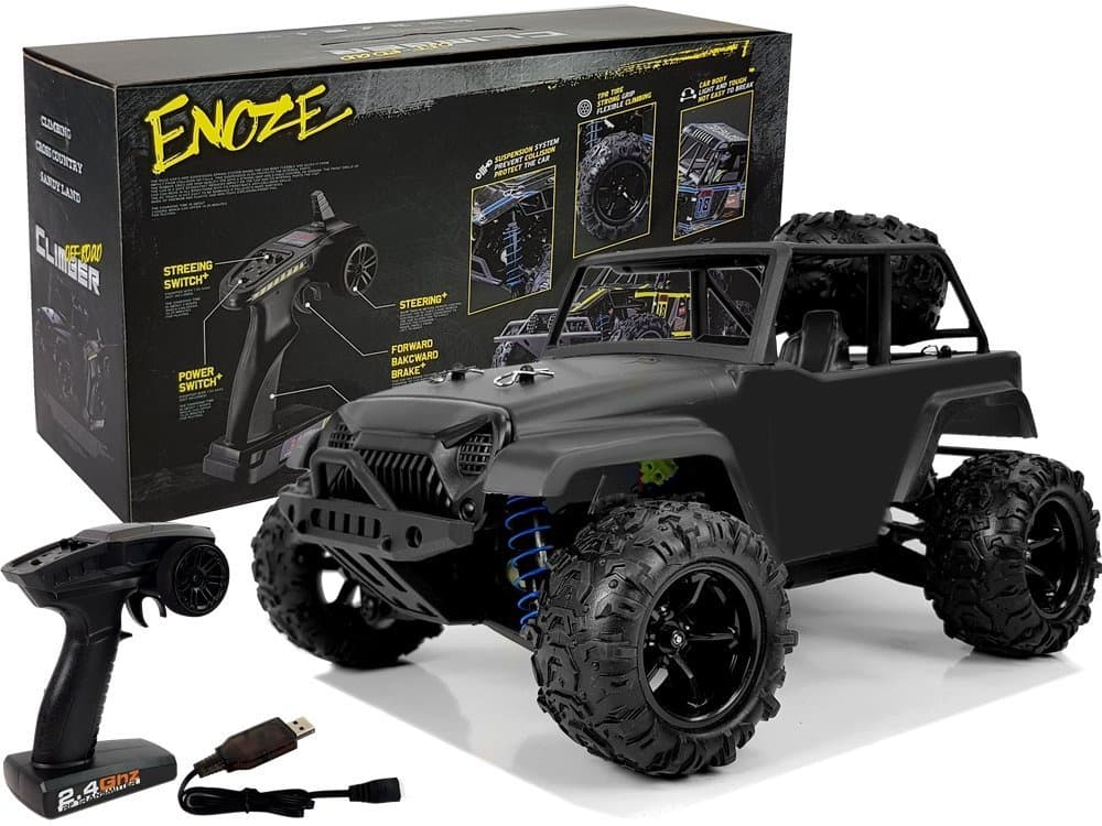 LEAN TOYS Avto terenec Off-Road, črn ENOZE 9304E, 1:18, 40 km/h