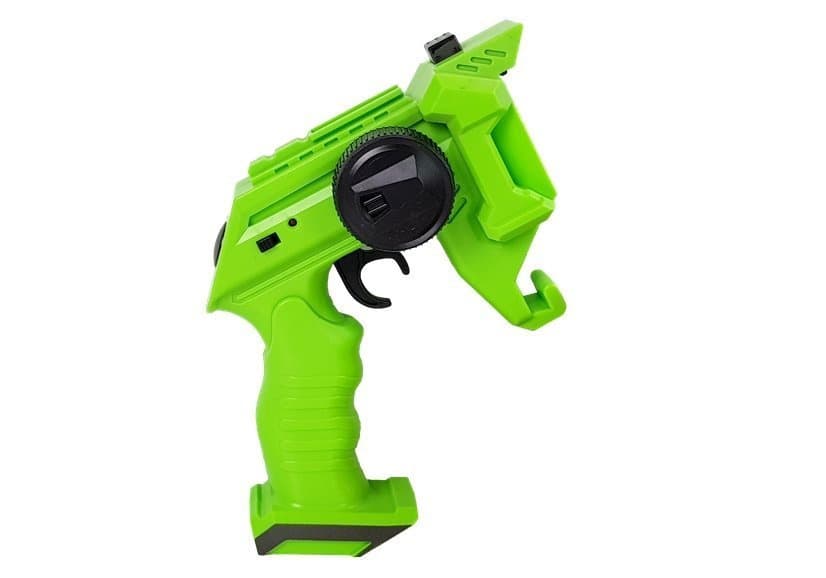 Pištola-izstreljevalka avtomobilček LEAN TOYS 2v1 RC (zelena) 4
