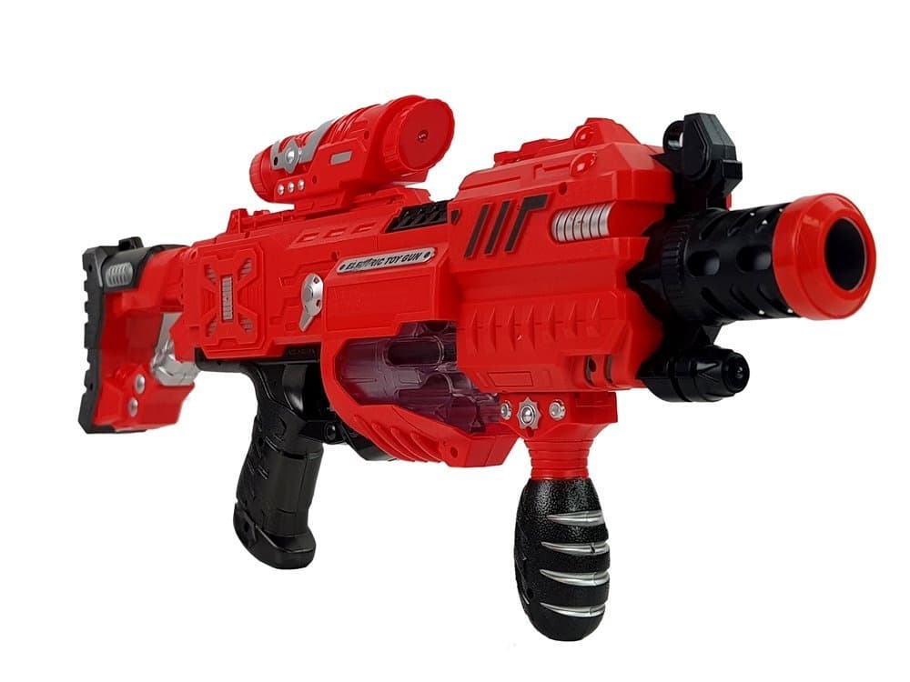 LEAN TOYS Pištola, svetleča v temi, penasti naboje, doseg 45 m 2