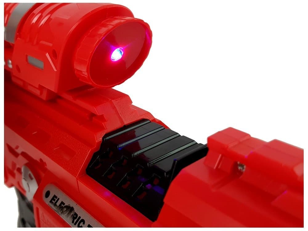 LEAN TOYS Pištola, svetleča v temi, penasti naboje, doseg 45 m 4