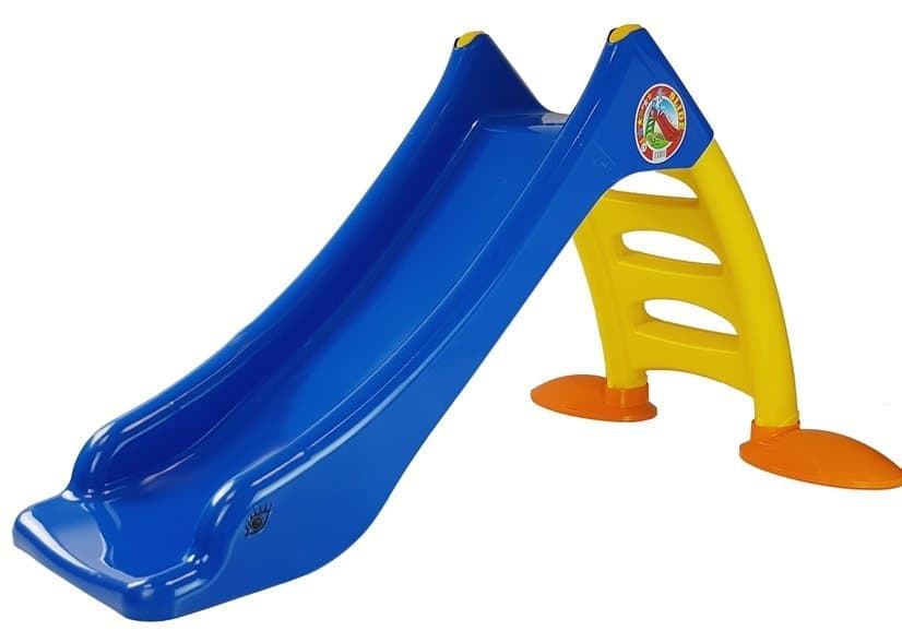 DOREX Otroška vrtna zložljiva zvezda, 3-stopenjska, modro-rumena, 130 cm
