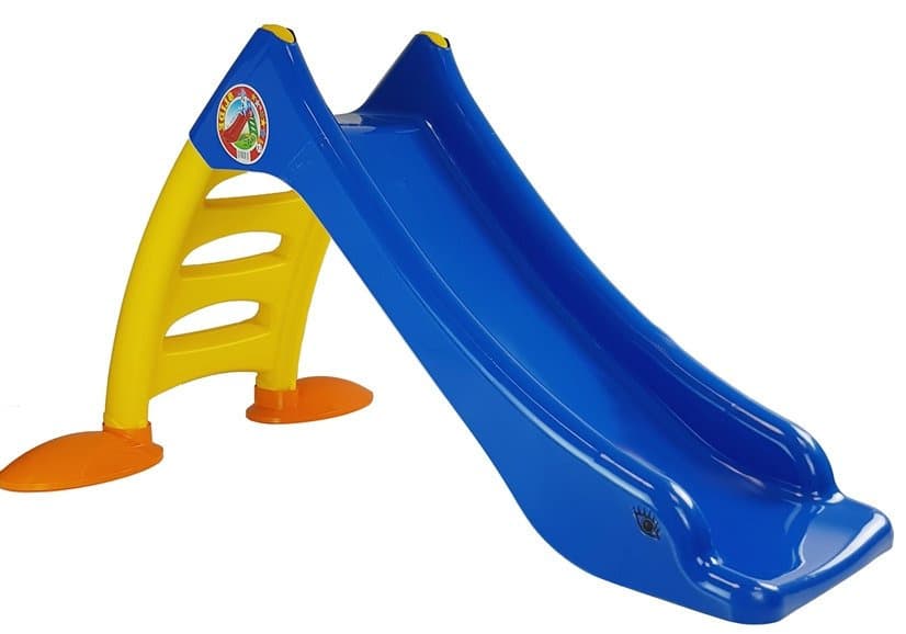 DOREX Otroška vrtna zložljiva zvezda, 3-stopenjska, modro-rumena, 130 cm 3