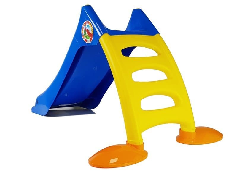 DOREX Otroška vrtna zložljiva zvezda, 3-stopenjska, modro-rumena, 130 cm 2