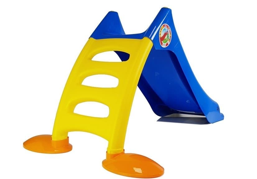 DOREX Otroška vrtna zložljiva zvezda, 3-stopenjska, modro-rumena, 130 cm 5