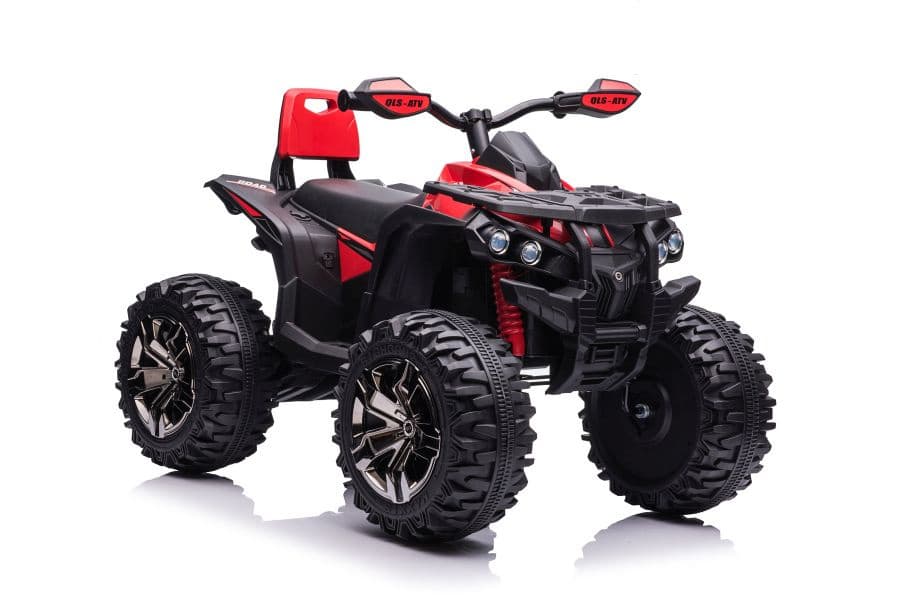 Quad na akumulator LEAN CARS QLS-3288 s SPZ, LED luči, MP3, rdeč