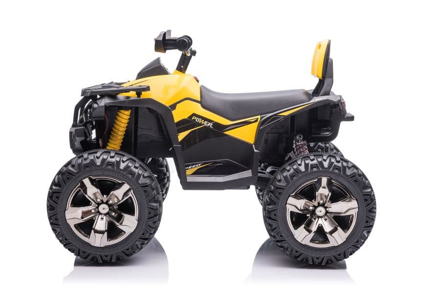 Quad na akumulator LEAN CARS QLS-3288 s SPZ, LED luči, MP3, rumen 4