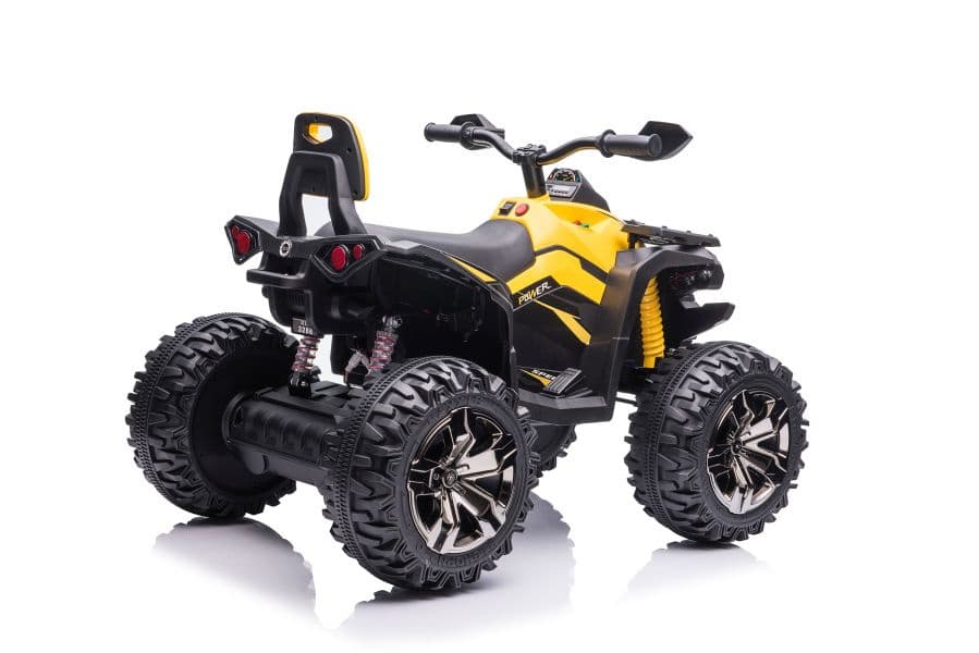 Quad na akumulator LEAN CARS QLS-3288 s SPZ, LED luči, MP3, rumen 6