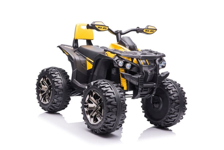 Quad na akumulator LEAN CARS QLS-3288 s SPZ, LED luči, MP3, rumen