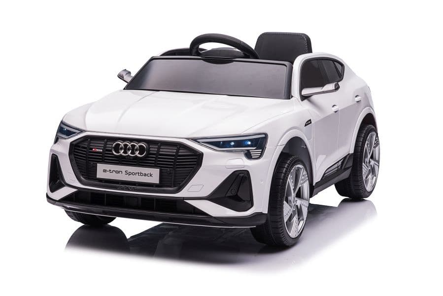 Akumulatorski avto Audi E-Tron bel, LED luči, MP3 2