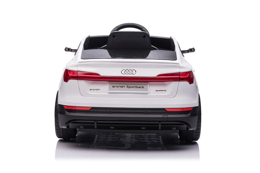 Akumulatorski avto Audi E-Tron bel, LED luči, MP3 4