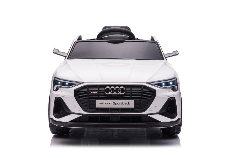 Akumulatorski avto Audi E-Tron bel, LED luči, MP3 5