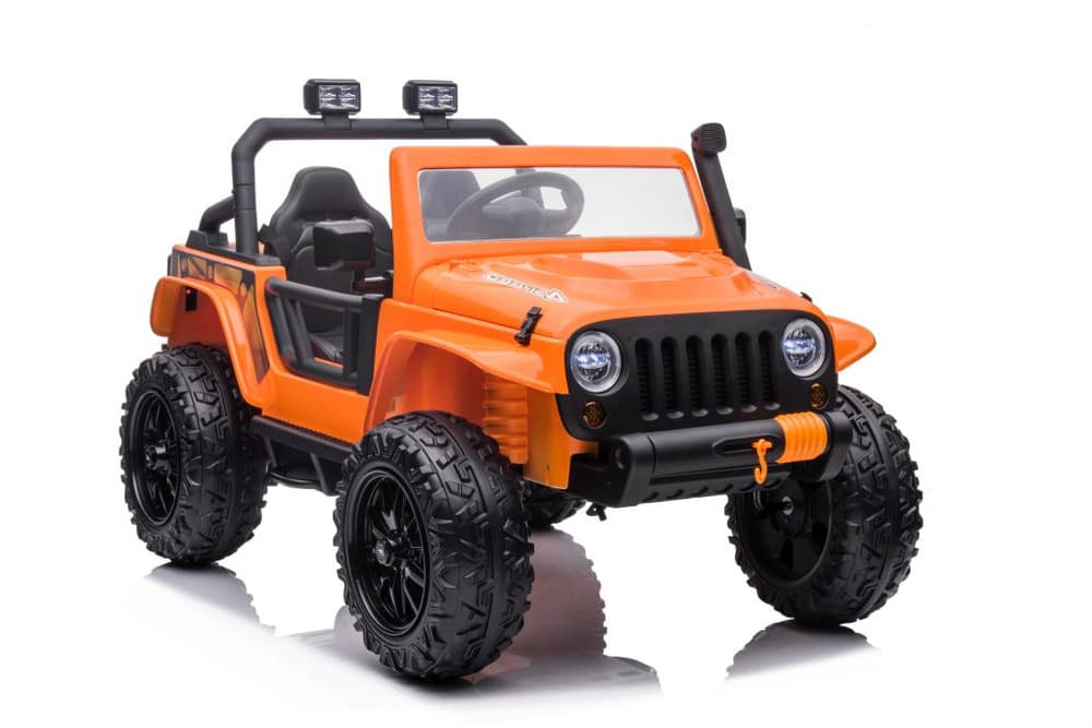 Avto na akumulator LEAN CARS XB-1118 z dalj. upravljalnikom, LED luči, oranžen