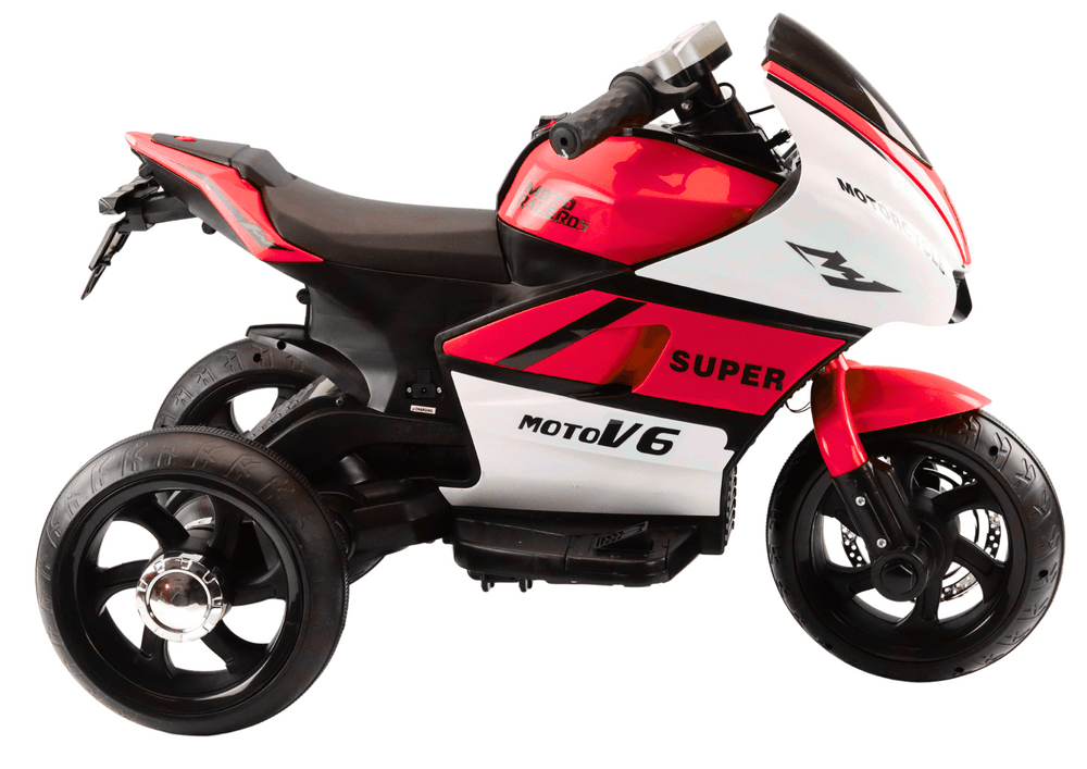 Motor na akumulator za otroke HT-5188, LED luči, MP3, rdeč 3
