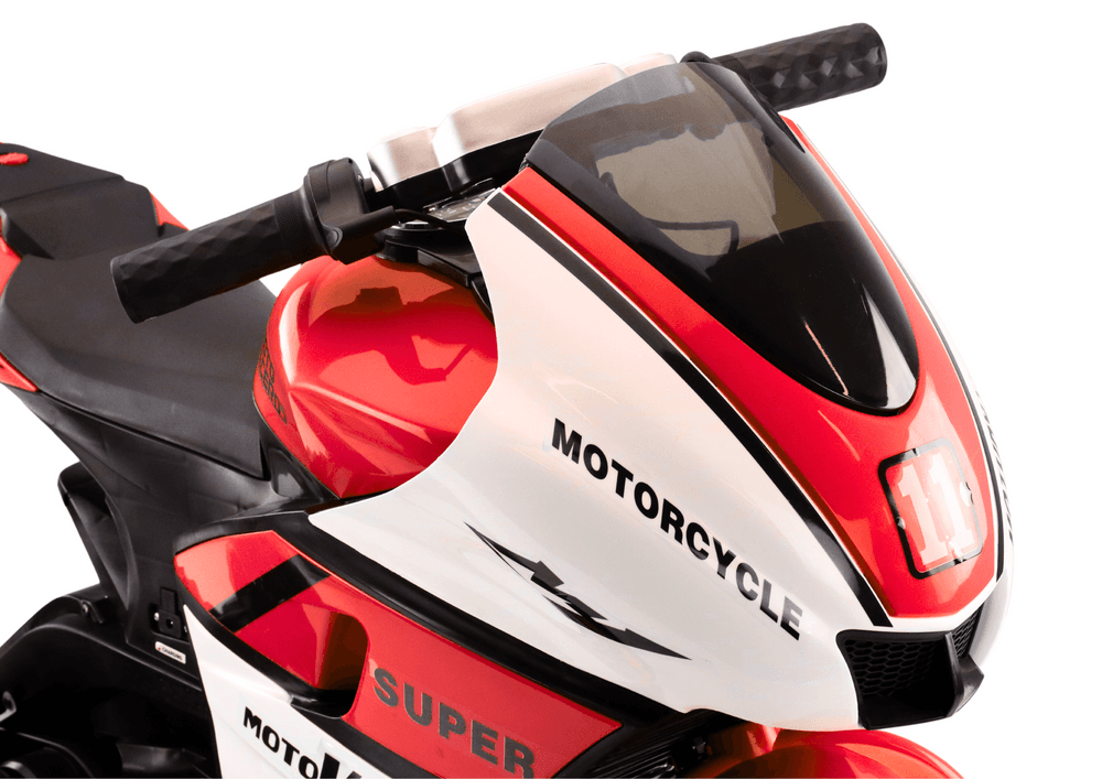 Motor na akumulator za otroke HT-5188, LED luči, MP3, rdeč 5