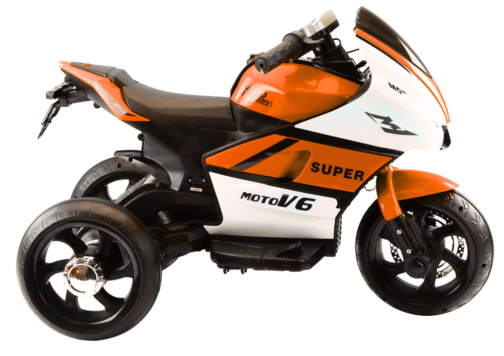 Motor na akumulator za otroke HT-5188, LED luči, MP3, oranžen 3