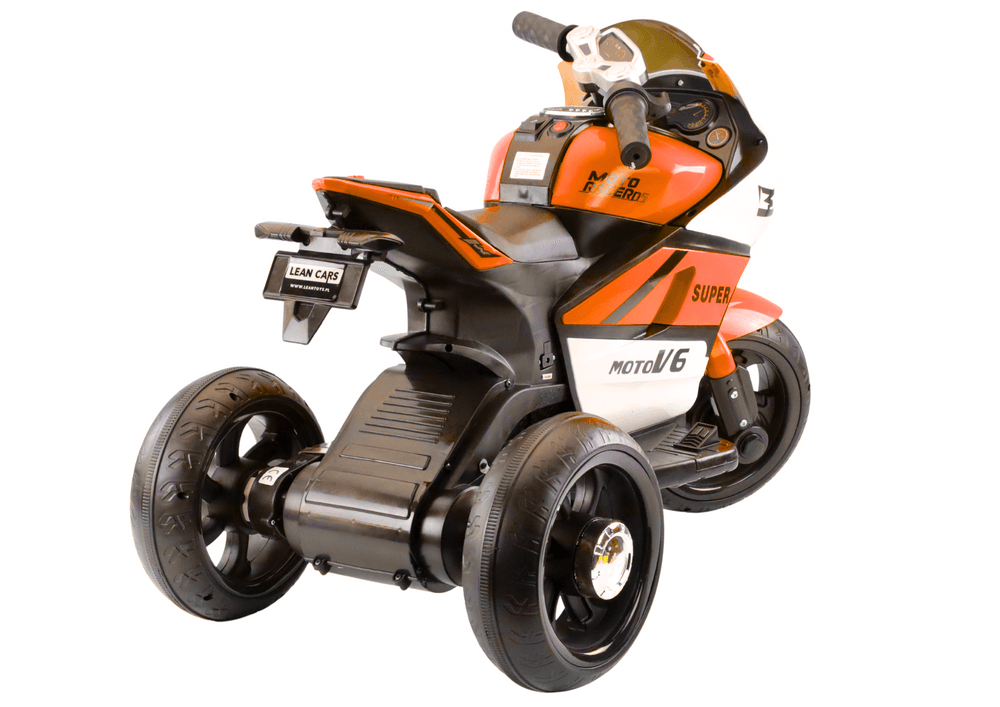 Motor na akumulator za otroke HT-5188, LED luči, MP3, oranžen 4