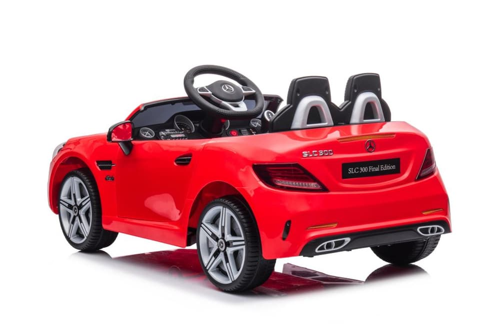 Avto na akumulator Mercedes SLC 300, LED luči, MP3, pilot, rdeč 7