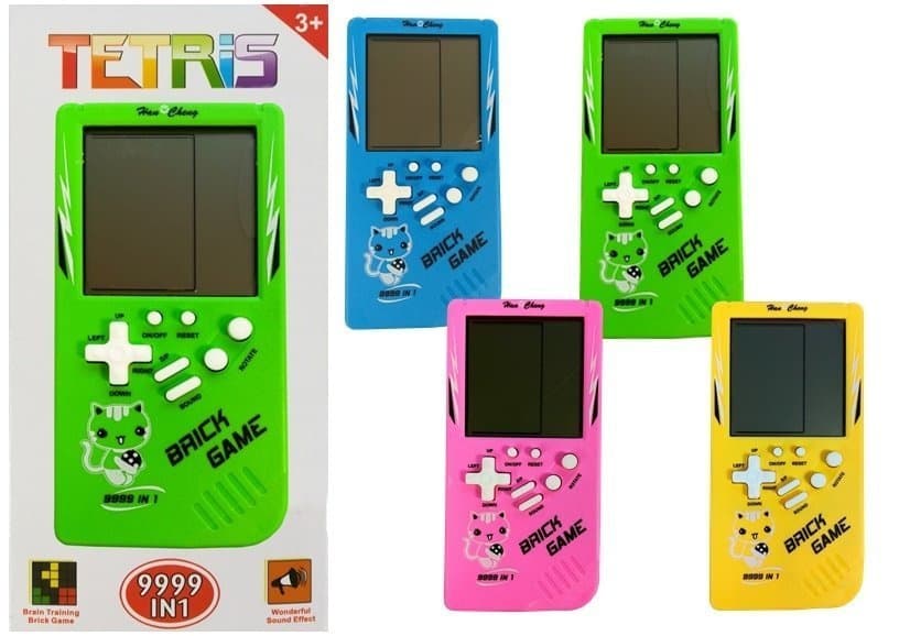 LEAN TOYS Elektronska igra Tetris Brick Game, modra 3