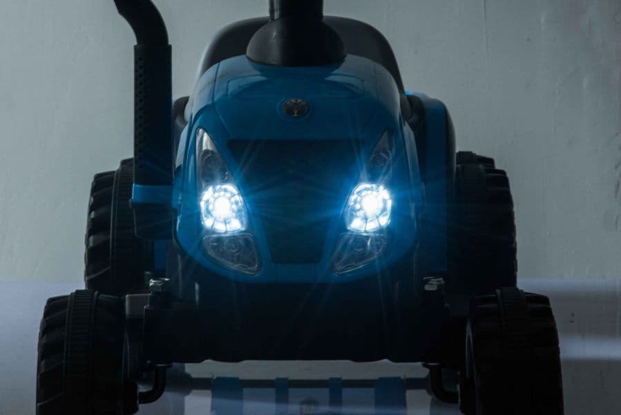 Traktor na akumulator z prikolico LEAN CARS A009, modre barve 5