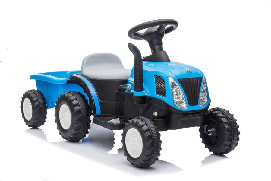 Traktor na akumulator z prikolico LEAN CARS A009, modre barve